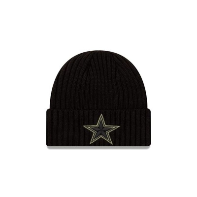 Dallas Cowboys Gorra | New Era NFL Salute To Service Cuff Knit Beanie Mexico - Negros